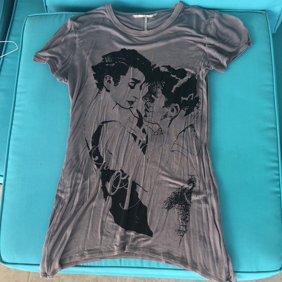 🔴 Vintage Silvian Heach Gray Top - Picture 2 of 7